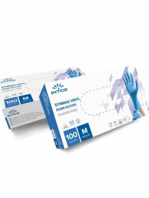 INTCO Synmax Γάντια Βινυλίου Χωρίς Πούδρα Μπλε (100τμχ)