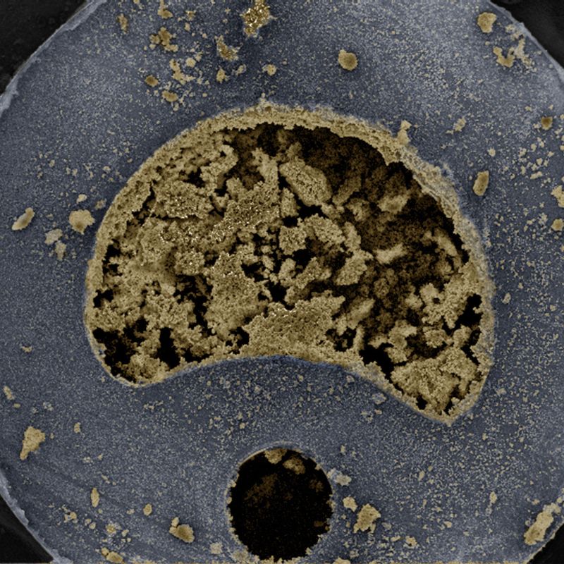 Εικόνα βουλωμένου καθετήρα στο μικροσκόπιο