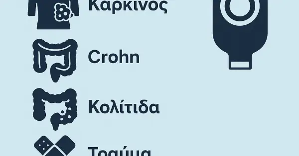 What diseases lead to a stoma: Cancer, Crohn&#39;s, Colitis, Trauma &amp; Complications