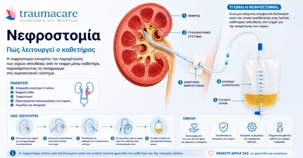 What is nephrostomy and how does it work?