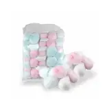Hydrophilic Cotton Balls (White,Pink,Blue)40pcs)
