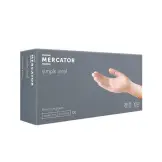 Mercator Medical Simple Vinyl Γάντια Βινυλίου χωρίς Πούδρα Λευκά (100τμχ)