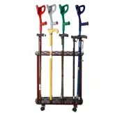 Houten display voor wandelstokken, 23 stokken | MOBIAK