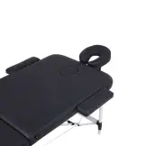 Mobiak Professional Folding Massage Table 2 Sections Aluminum 70cm Black - 200kg Capacity
