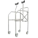 Mobiak I-STAND Walker with Axillary Supports & Seat - Rollator for Tall Users 113-160cm | 120kg