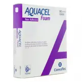 Convatec AQUACEL Foam® Ag αφρώδες επίθεμα Αργύρου μη κολλητικό 15cmX15cm (5 Τμχ)