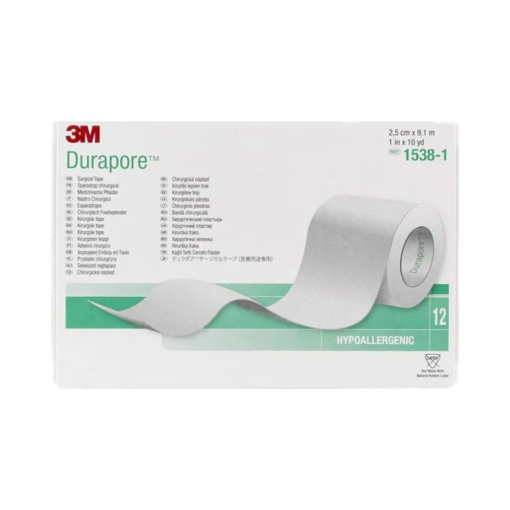 3M Surgical tape durapore - 1,25cm x 9,1m (24 pcs)