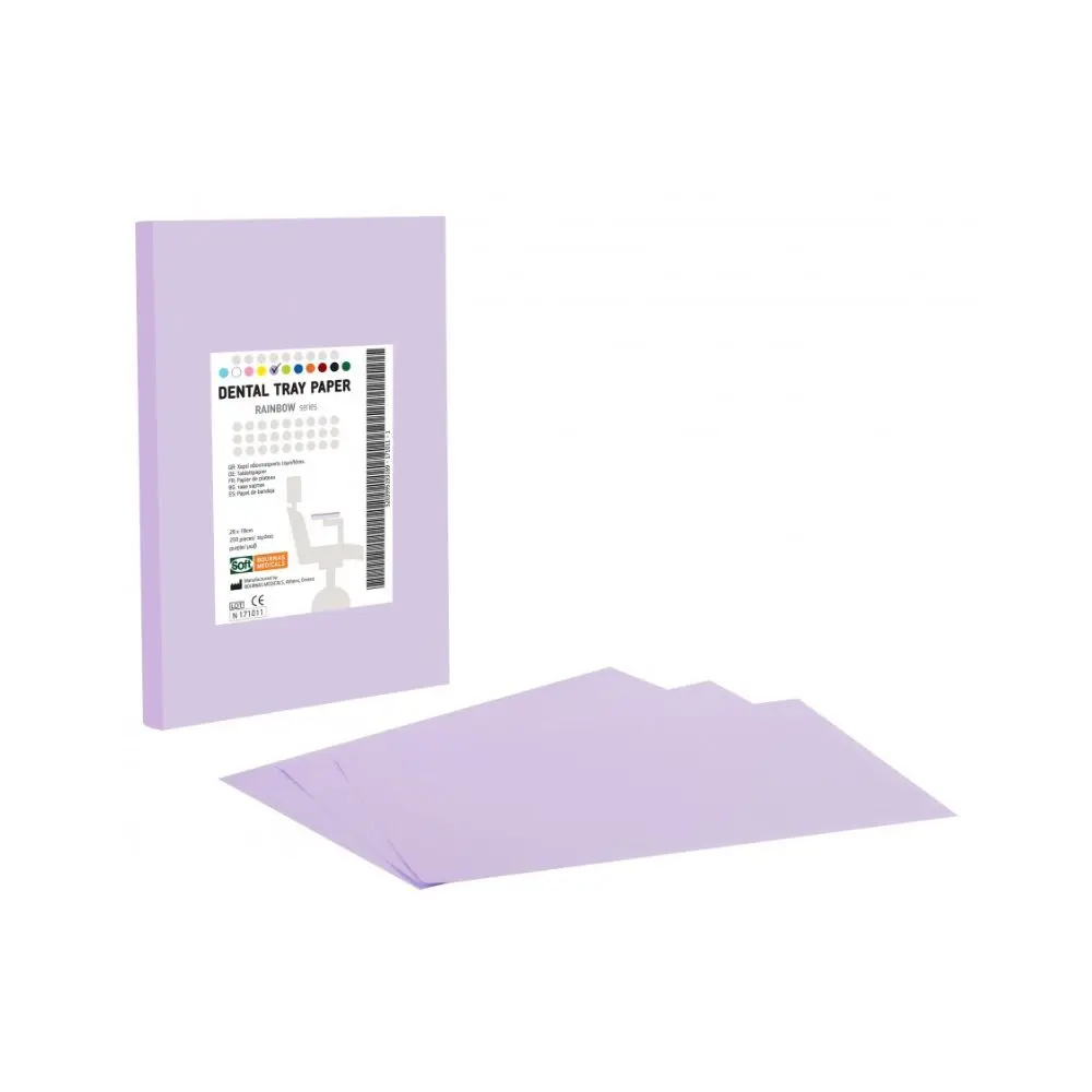 Soft Care Dental Tray paper 18 x 28 cm - Purple (box of  250)