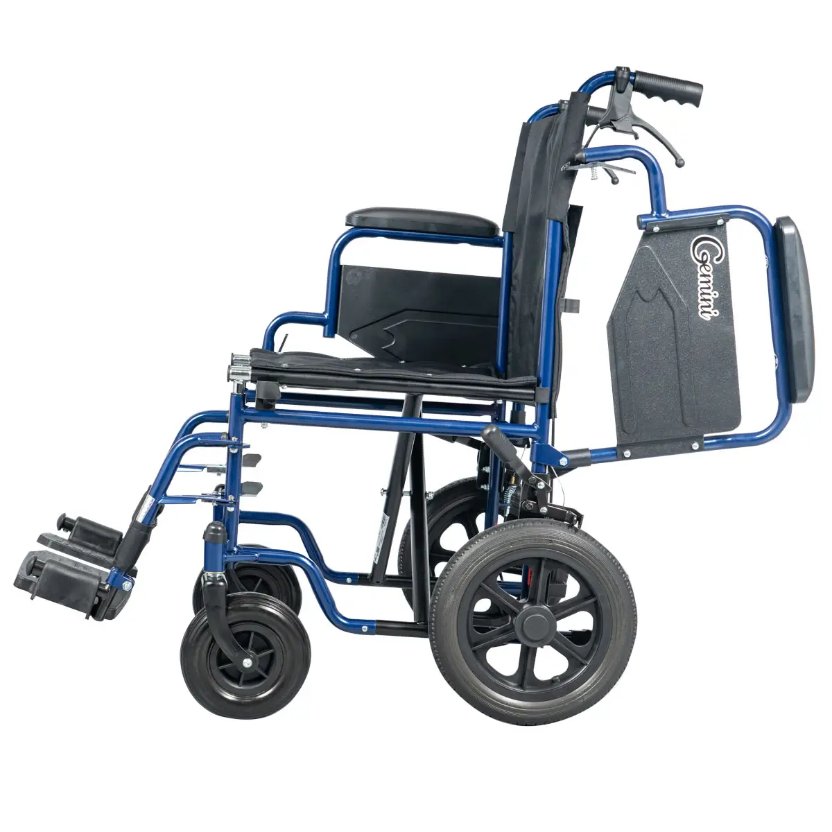 Αναπηρικό Αμαξίδιο Μεταφοράς Gemini Blue | MOBIAK | 43 cm