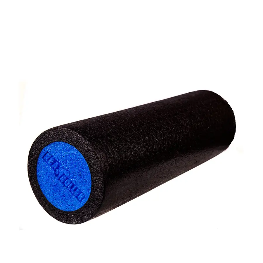 Foam Roller Κύλινδρος Μασάζ Plain 45x15 cm Μαύρο/Μπλε | REA