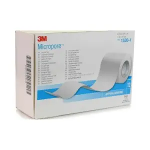 3M Surgical tape micropore - 1,25cm x 9,1m (24 pcs)