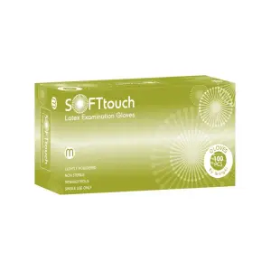 Bournas Medicals Soft Touch Latex Εξεταστικά Γάντια με Πούδρα Λευκά (100τμχ)