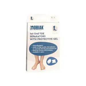 Séparateur d'orteils gel 1er–2e (paire) | MOBIAK | S