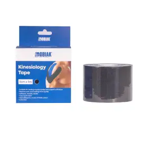 Ταινία Κινησιοθεραπείας Kinesio Tape 5 cm | MOBIAK | Μαύρο