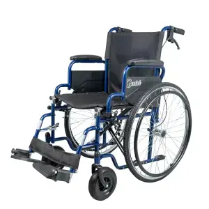 Αναπηρικό Αμαξίδιο Απλού Τύπου Gemini Blue – MOBIAK | 43 cm