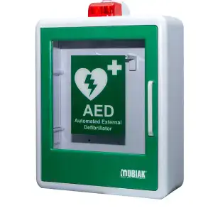 Armoire murale plastique pour DAE avec alarme
