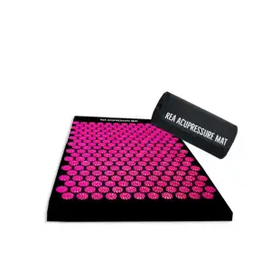 Στρώμα Βελονισμού Acupressure 72x43 cm Μαύρο/Λαχανί | REA
