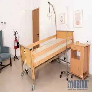 Κομοδίνο Νοσοκομειακό με Ρυθμιζόμενο Τραπεζάκι – MOBIAK