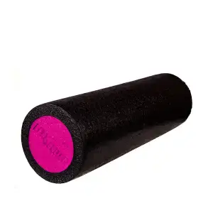 Foam Roller Κύλινδρος Μασάζ Plain 45x15 cm Μαύρο/Μπλε | REA