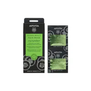 Apivita Face Mask for Intensive Moisturization with Cucumber 2x8ml