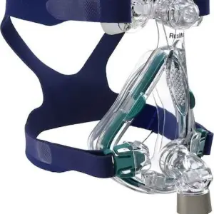 Masg CPAP Wyneb Llawn ResMed Mirage Quattro – Maint Bach Iawn | Clustog Aer MicroFit Deial a Sbring