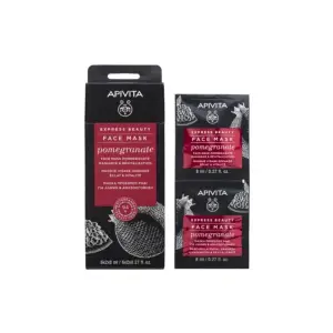 Apivita Face Mask for Radiance & Revitalization with Pomegranate 2x8ml