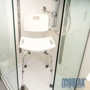 Καρέκλα Μπάνιου με Πλάτη, Ρυθμιζόμενη 35–50 cm – MOBIAK