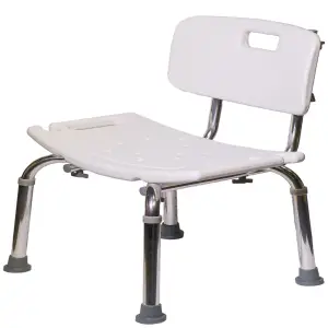 Καρέκλα Μπάνιου με Πλάτη, Ρυθμιζόμενη 35–50 cm – MOBIAK