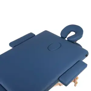 Ξύλινο Πτυσσόμενο Κρεβάτι Μασάζ 70 cm – MOBIAK | Μπλε