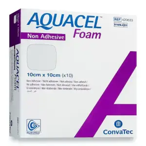 Επίθεμα Aquacel Foam Μη Κολλητικό 10x10 cm (10τμχ)