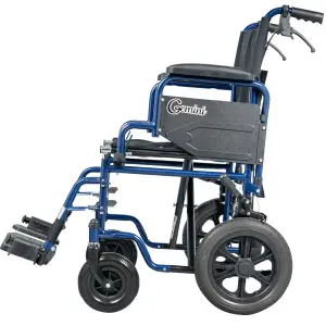 Αναπηρικό Αμαξίδιο Μεταφοράς Gemini Blue | MOBIAK | 43 cm