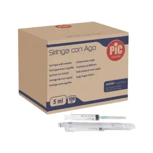 Syringes Pic 5cc G-23 x 1 (box of 100)