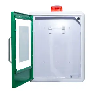Armoire murale plastique pour DAE avec alarme