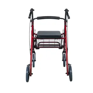 Rollator Walker Cherry 2-in-1, Burgundy, 120 kg – MOBIAK