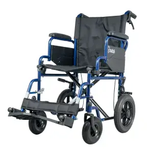 Αναπηρικό Αμαξίδιο Μεταφοράς Gemini Blue | MOBIAK | 43 cm