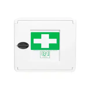 Armoire à pharmacie plastique, 2 étagères (vide)