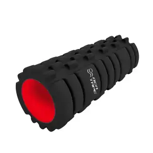 Foam Roller Spiky 33x14 cm Μαύρο/Κόκκινο | REA
