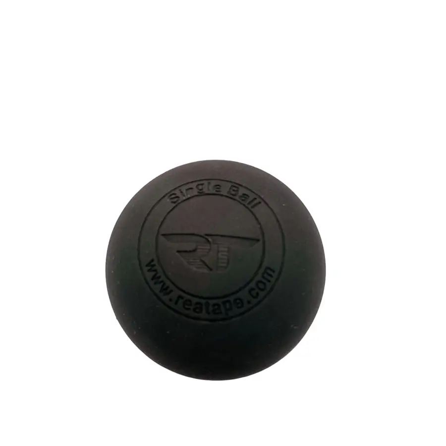 Balle de massage simple 6,4 cm Noir | REA