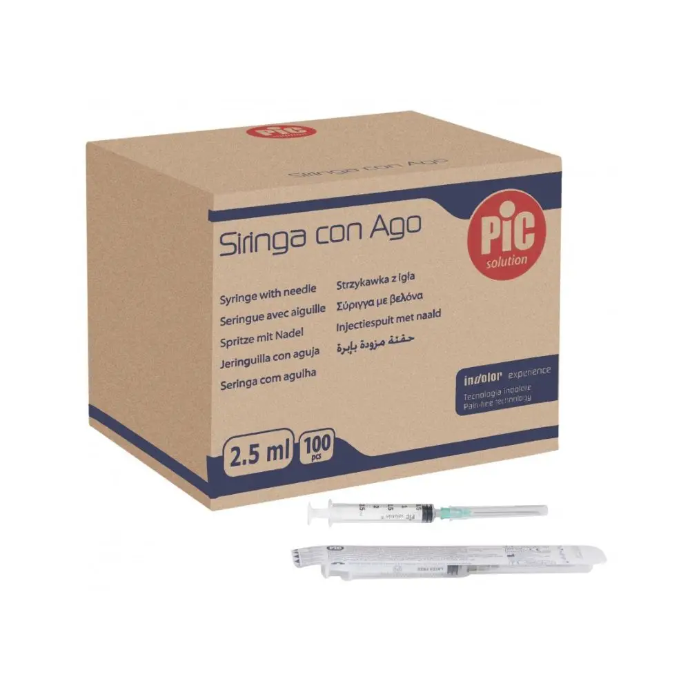 Syringes Pic 2.5cc G-22x 1½ (box of 100)