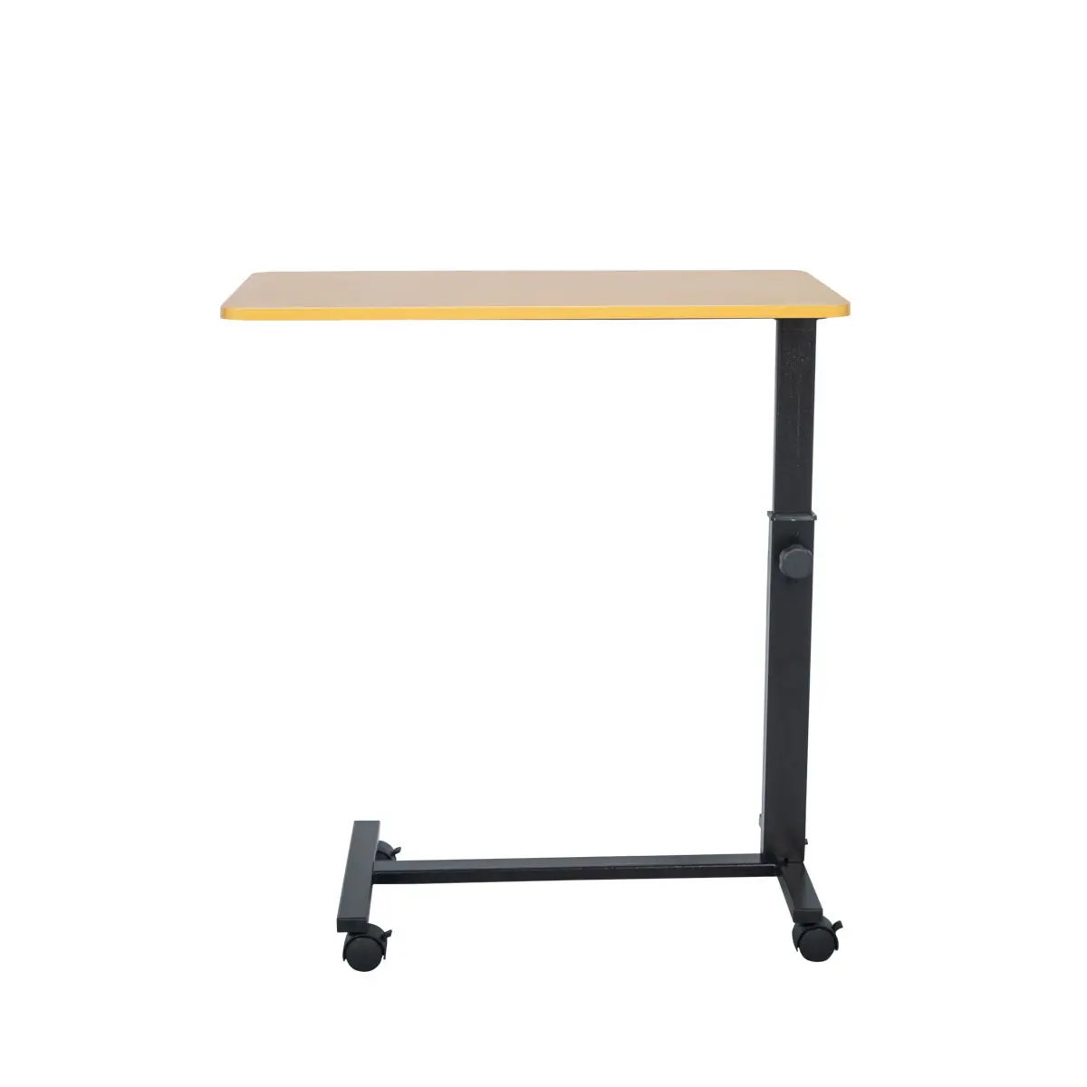 Overbed Table on Wheels, Fixed Top, Wooden | MOBIAK