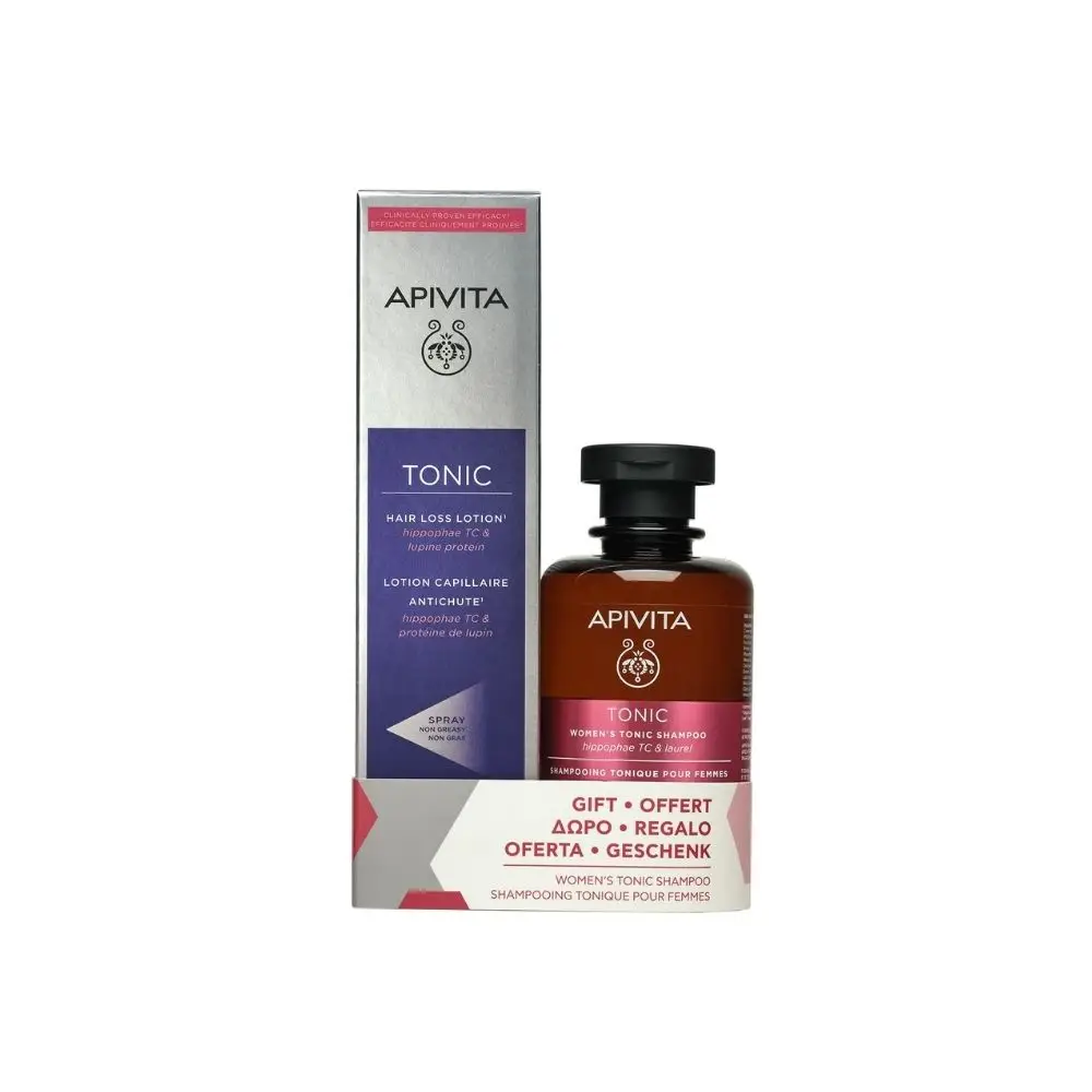 Apivita Tonic Hair Loss Lotion + FREE Women’s Tonic Shampoo 150&250ml
