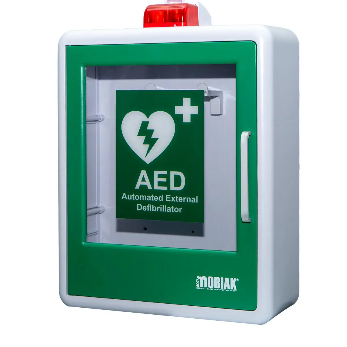 Armoire murale plastique pour DAE avec alarme