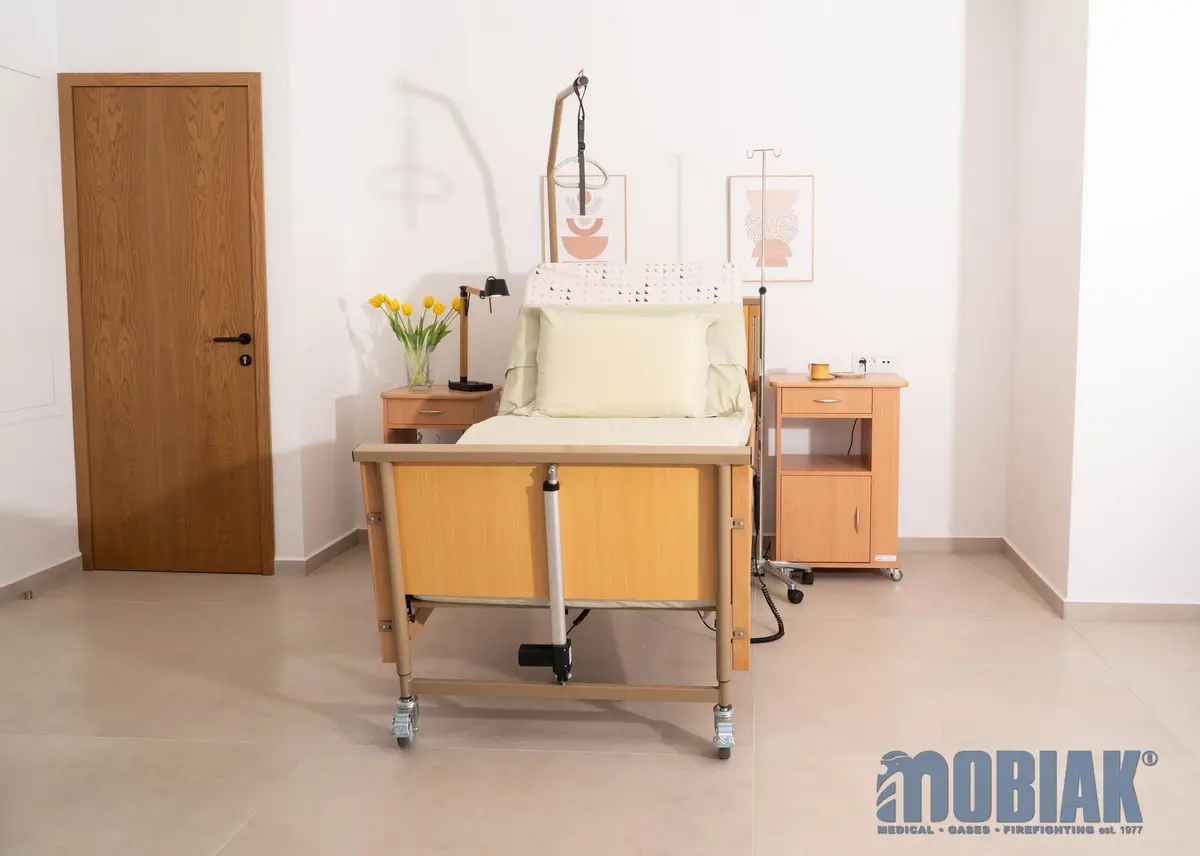 Κομοδίνο Νοσοκομειακό με Ρυθμιζόμενο Τραπεζάκι – MOBIAK