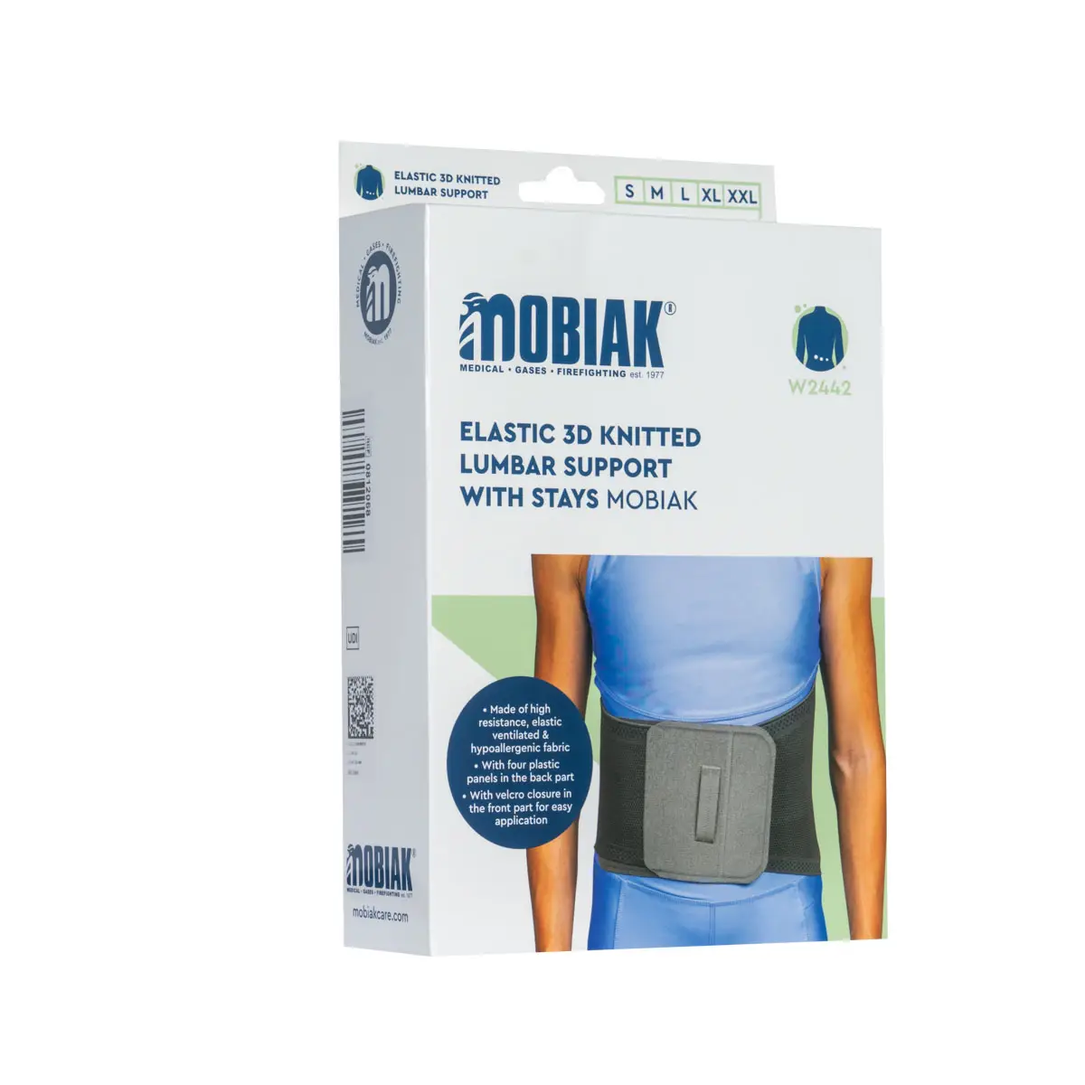 Ζώνη Μέσης με Μπανέλες 3D Ύφανσης | MOBIAK | Μέγεθος XXL