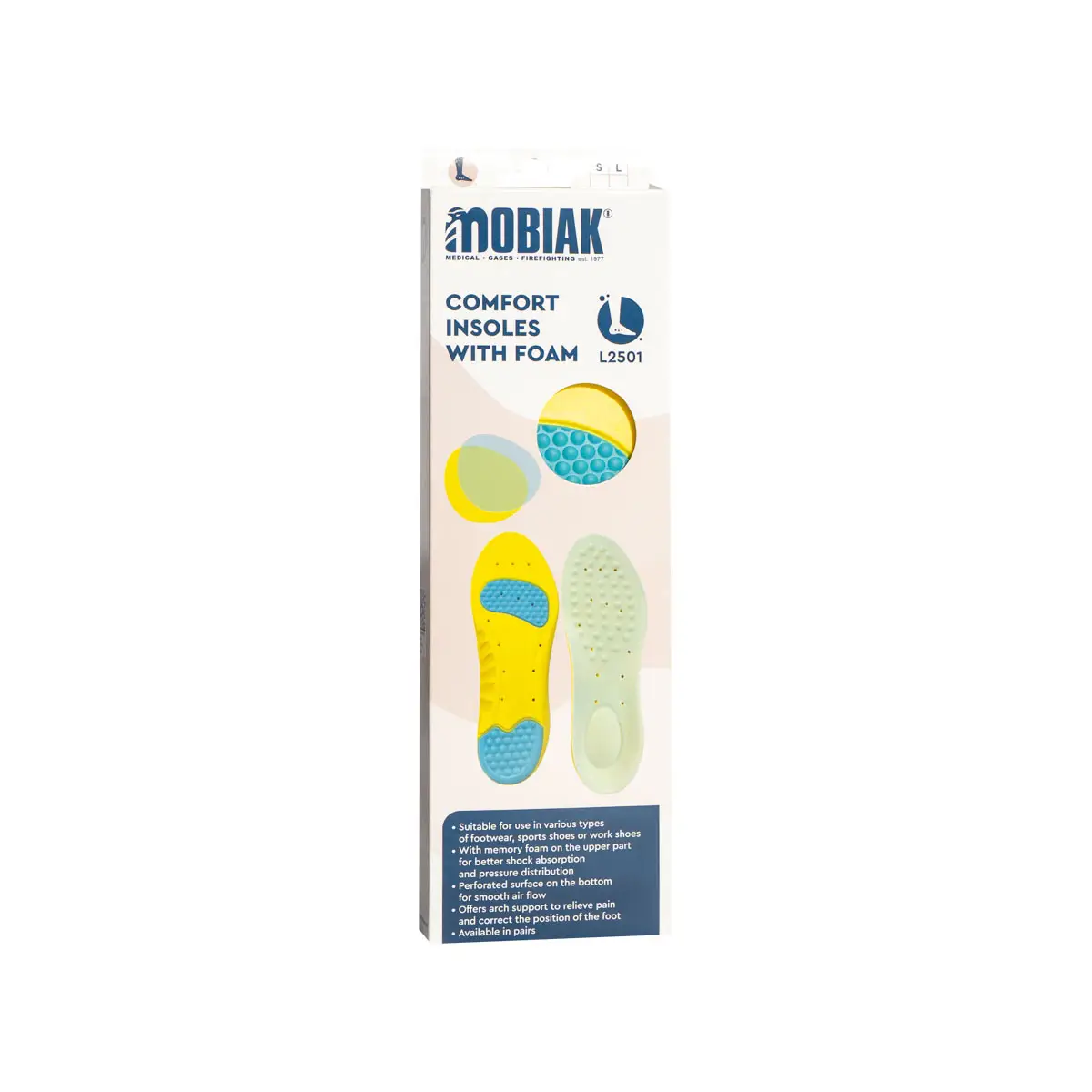Устілки memory foam (пара) | MOBIAK | S (EU 38–41)