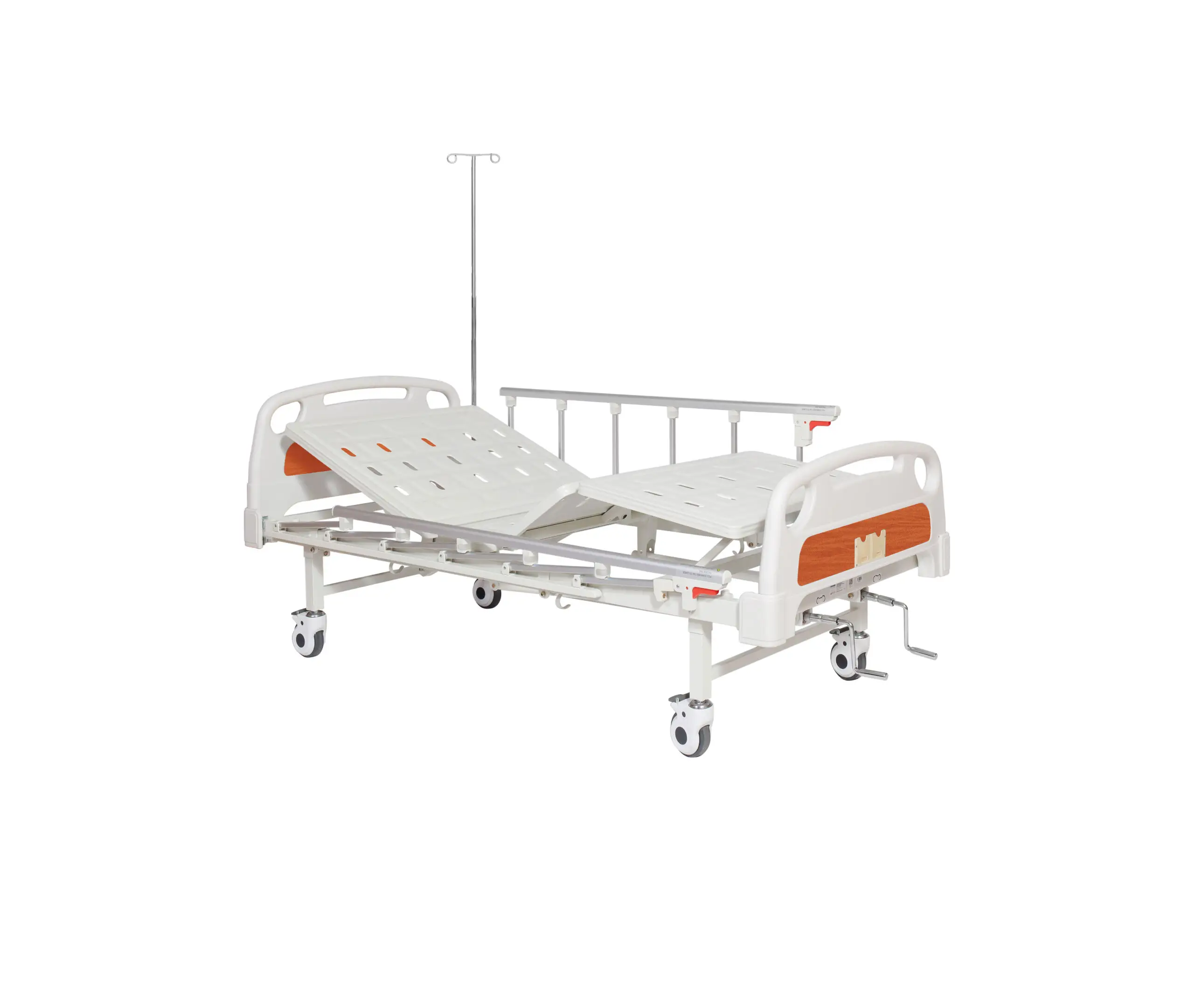 Pat medical manual cu balustrade, 250 kg | MOBIAK