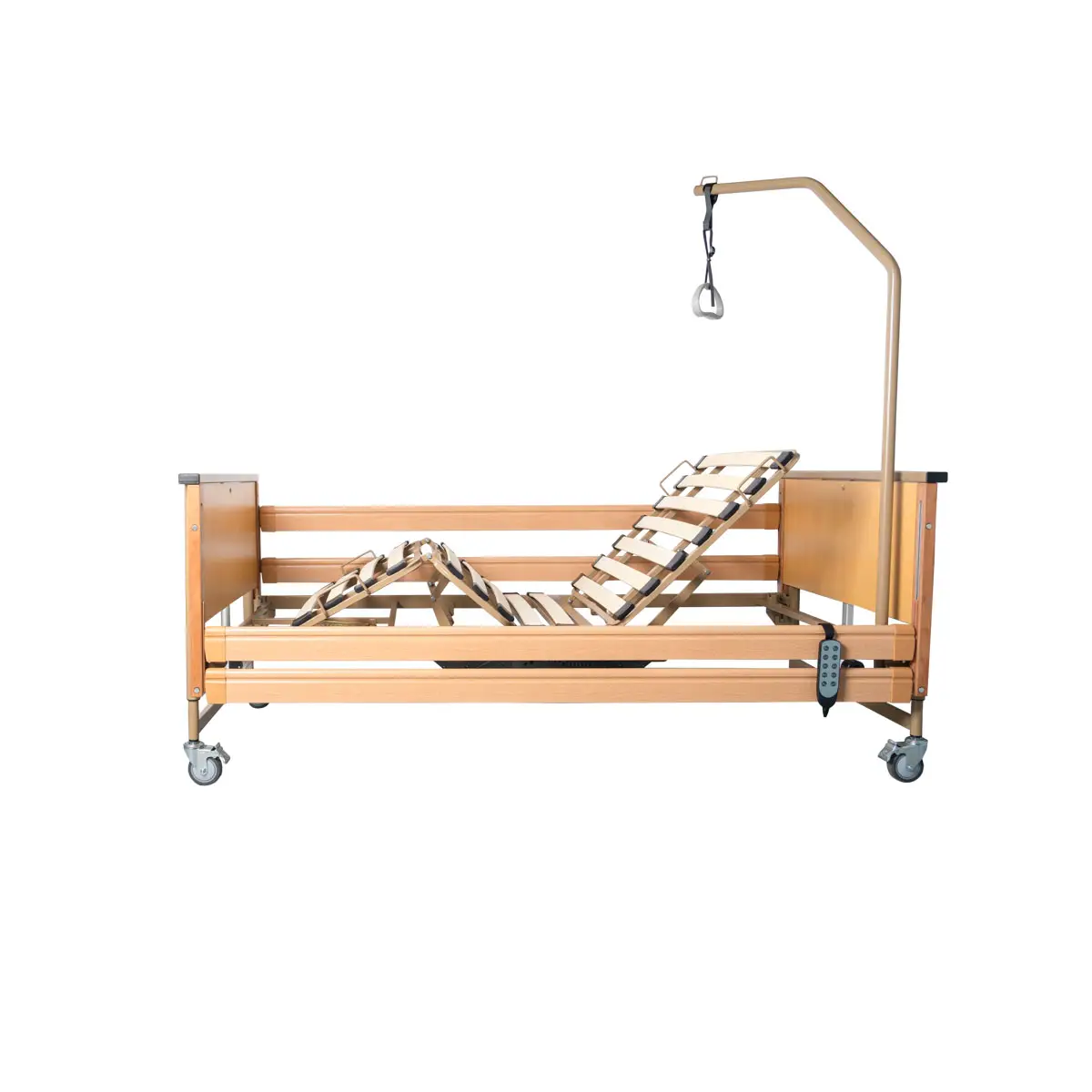Lit médicalisé électrique VIRGO, lattes bois 180 kg | MOBIAK