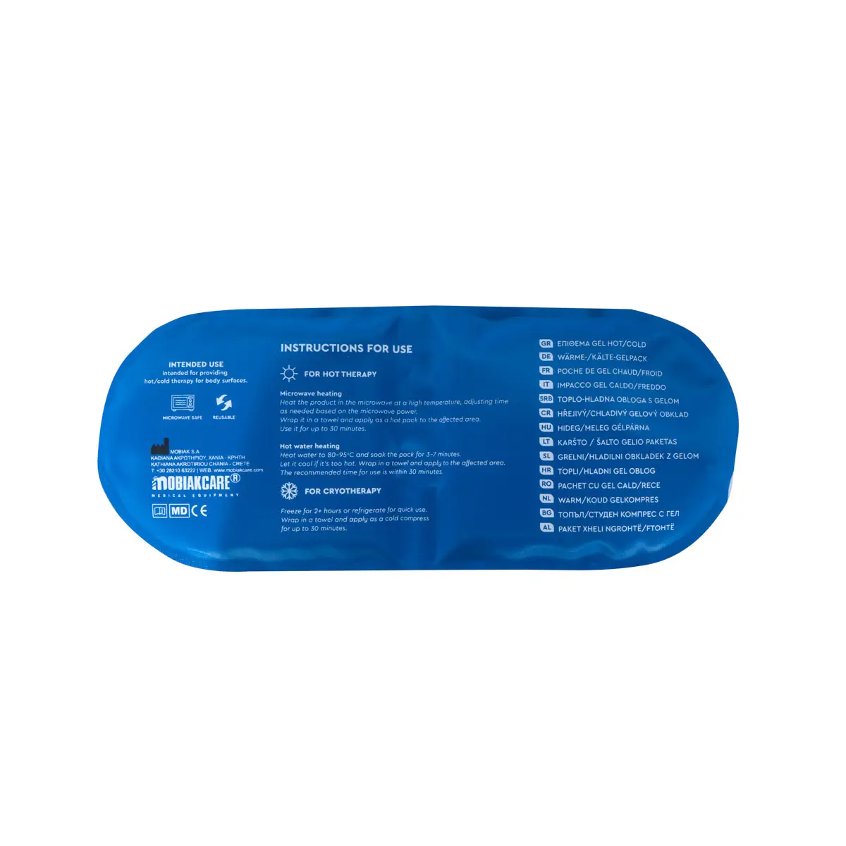 Hot/Cold Gel Pack 24.5 x 10.2 cm | MOBIAK