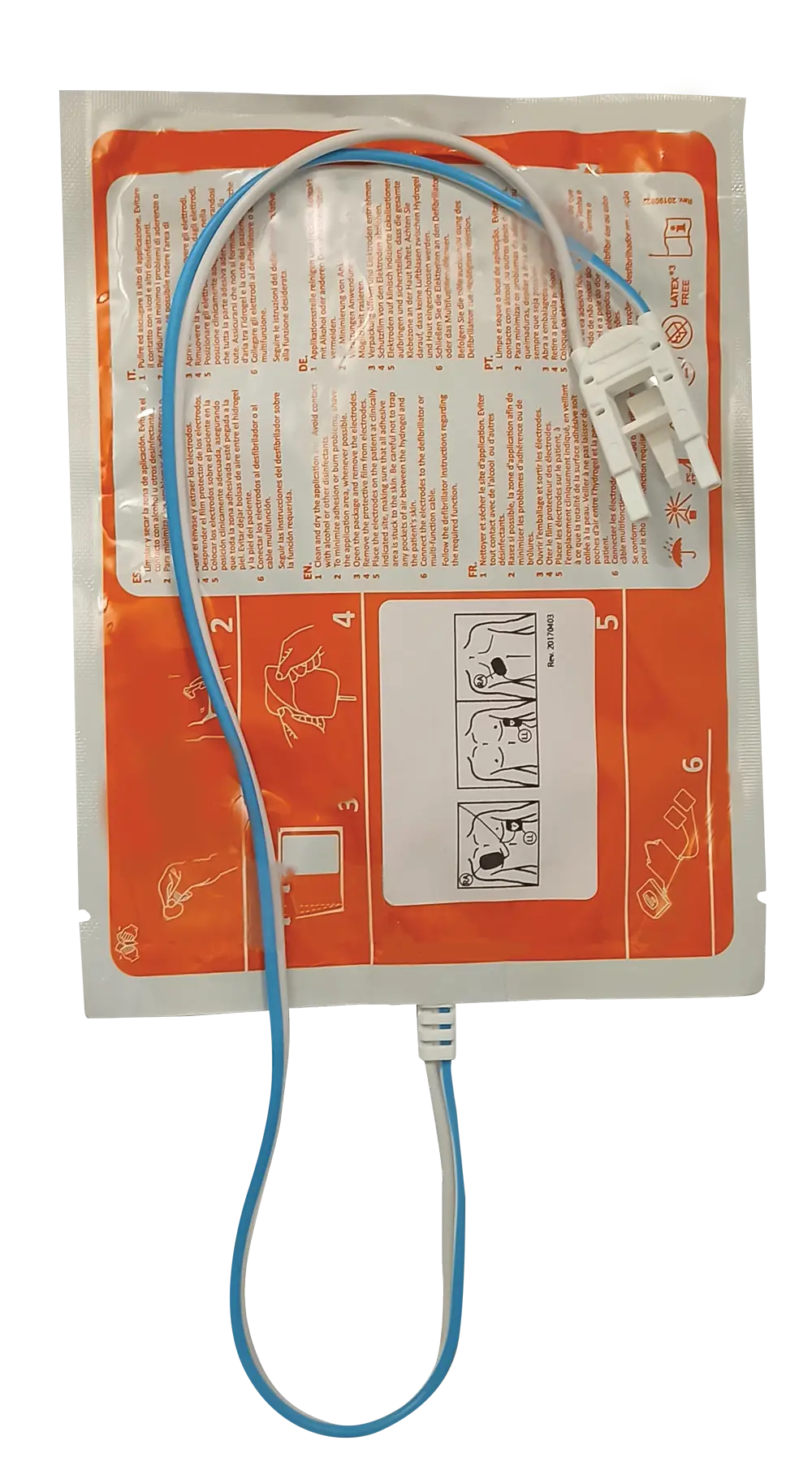 Replacement Defibrillator Electrode Pads, Adult