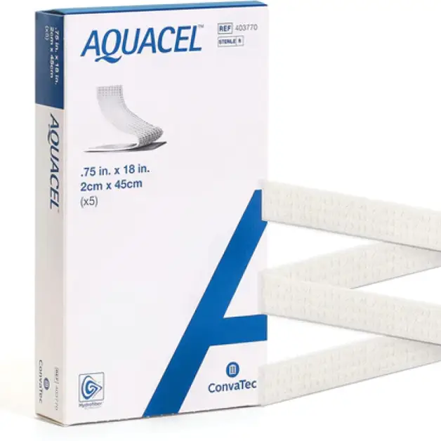 Convatec  Επιθεμα Υδροινωδες Aquacel Extra Κορδονι 2cm X 45cm 403770 (5Τεμ.)